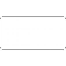 Food Safety- 2" X 1"  Dissolvable BLANK Label N22BL