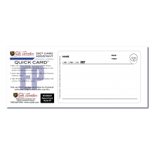 NQ100EP Paper Digital Dietary Tray Card