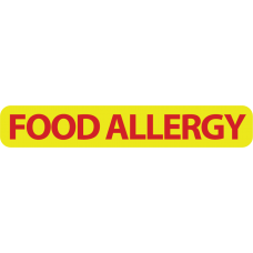 N700-COMP - 1/4" X 1-1/2" N202FA Dietary Alert Label