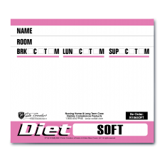 N106 - 3" X2-5/8" Paper Dietary Alert Cards- SOFT DIET