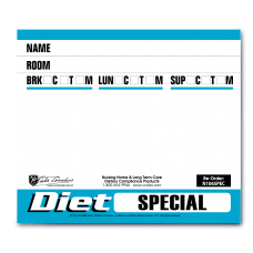 N106 - 3" X2-5/8" Paper Dietary Alert Cards- SPECIAL DIET