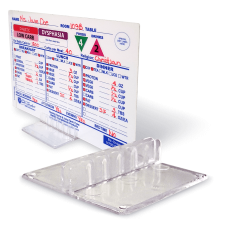 Accessories- 1-1/2" X 2-1/2" Base- Clear Tray Card Holder- N138